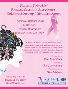 Breast Cancer Survivor's Luncheon 2014