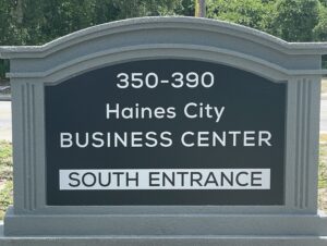 New Monument Sign for the Building - Haines City Business Center 